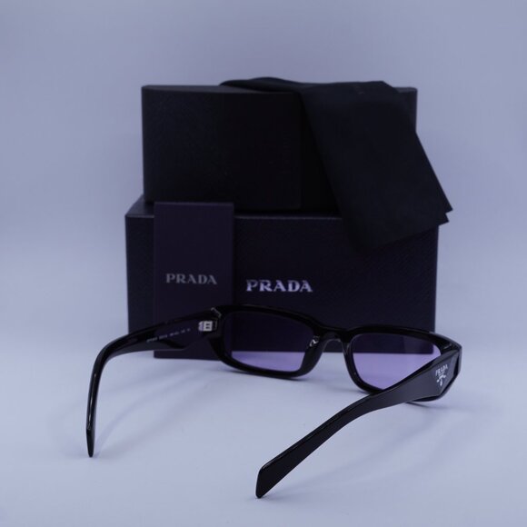 Prada PRB06S 16K40J Rectangle Sunglasses – Black\Violet - Picture 4 of 10